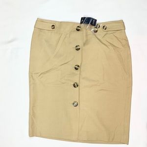 NWT Ann Taylor Loft buttoned pencil skirt size 6